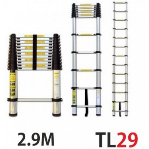 TL29 Τηλεσκοπική Σκάλα Αλουμινίου 2.9M 10 Σκαλιών
