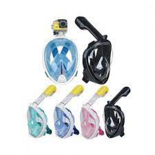 Μάσκα Θαλάσσης Ολοπρόσωπη-FULL Face-Βάση για action κάμερα 