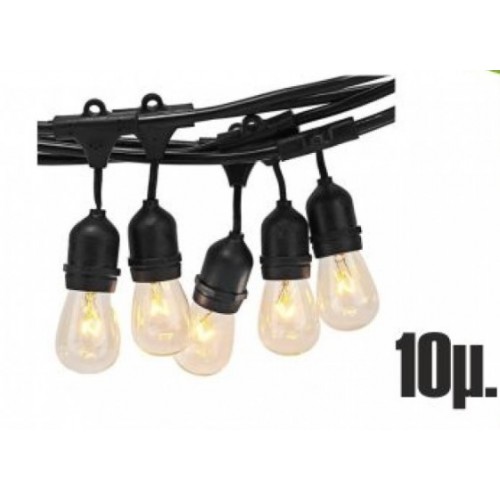 LLIN-IT Φωτιστική αλυσίδα 10 μέτρα Αδιάβροχες IP54 