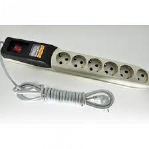 Επέκταση πολύμπριζο ασφάλειας 5μ με οθόνη ένδειξης