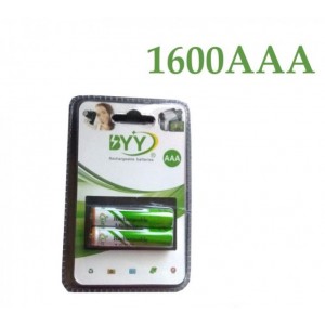 Επαναφορτιζόμενη μπαταρία 2PC AAA 1600mAh 1.2V NI-MH