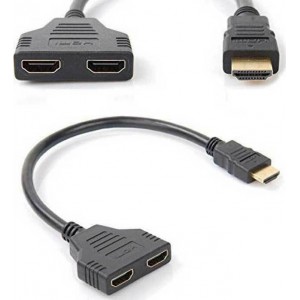 Αντάπτορας από 1 HDMI σε 2 HDMI Mαύρος
