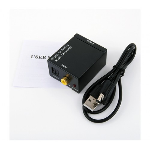 Μετατροπέας ψηφιακού ήχου Toslink σε αναλογικό RCA