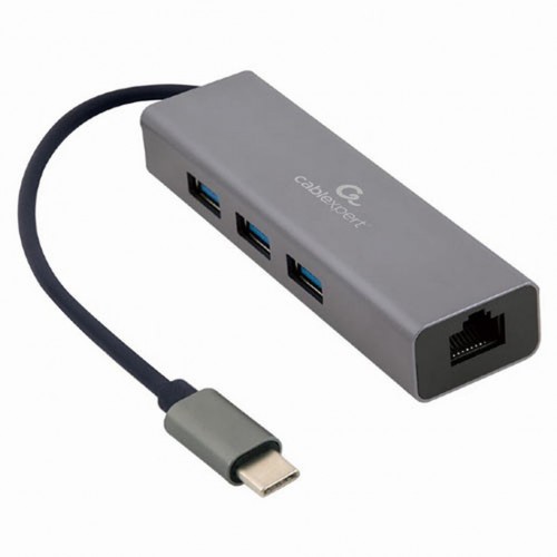 AΝΤΑΠΤΟΡΑΣ ONTEN ΔΙΚΤΥΟΥ GIGABIT TYPE-C ΜΕ 3 ΘΥΡΕΣ USB3.1 HUB