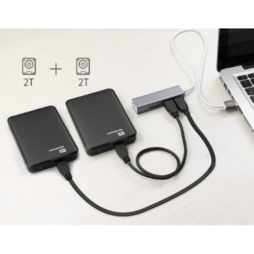 ONTEN USB 3.0 TO 3-PORT HUB WITH SD/TF CARD READER