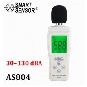 ΨΗΦΙΑΚΟΣ ΜΕΤΡΗΤΗΣ ΕΠΙΠΕΔΟΥ ΗΧΟΥ AS804 LCD 30 ~130dBA
