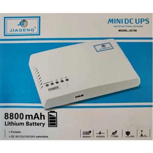 Mini UPS Jiageng 8800mah Φορητό Επαναφορτιζόμενο JG-756