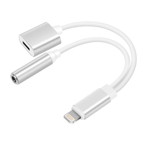 Αντάπτορας M10 Lightning 2 σε 1 3,5 χιλιοστά καλώδιο ήχου + προσαρμογέας φόρτισης