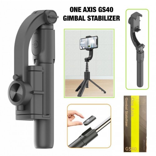 GIMBAL STABILIZER ONE AXIS GS40 SELFIE STICK TRIPOD