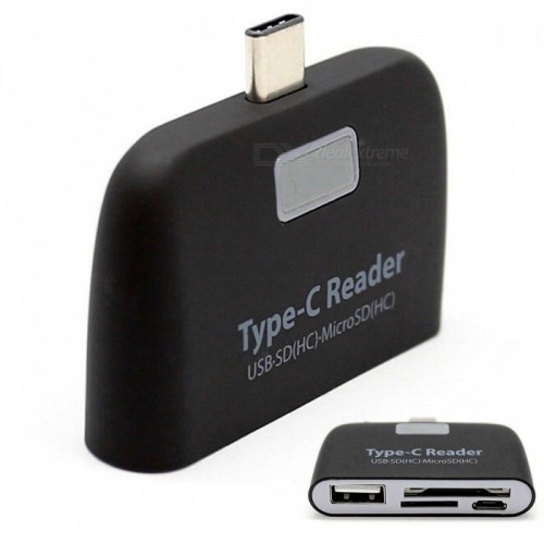 Kitbon USB 3.1 Type-C, USB SD(HC), Micro SD(HC) TF Card Reader Adapter