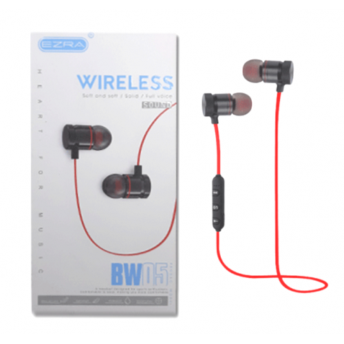 Ασύρματα Ακουστικά Bluetooth Handsfree Ezra Bw05 Κόκκινα