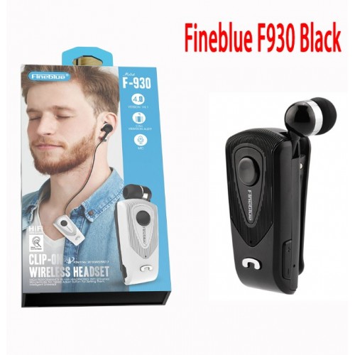 Ακουστικό Headset Bluetooth με Δόνηση & Επεκτεινόμενο Καλώδιο Fineblue F930