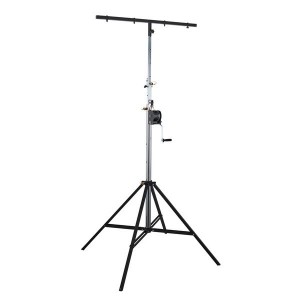 SpTek-4200 Επαγγελματική βάση φώτων με τροχαλία 4.20m ύψος max.