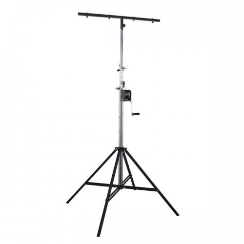 SpTek-4200 Επαγγελματική βάση φώτων με τροχαλία 4.20m ύψος max.