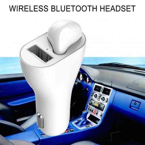  2in1 Smart Bluetooth ακουστικό R Φορτιστής αυτοκινήτου 