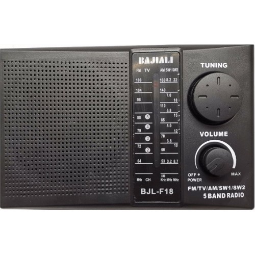 BJL-F18 Φορητό Ραδιόφωνο Ρεύματος / Μπαταρίας Μαύρο