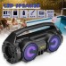 KM-S1 Φορητό bluetooth 5.0 ηχείο 10W Stereo Bass Πολύχρωμο LED με μικρόφωνο