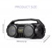 KM-S1 Φορητό bluetooth 5.0 ηχείο 10W Stereo Bass Πολύχρωμο LED με μικρόφωνο