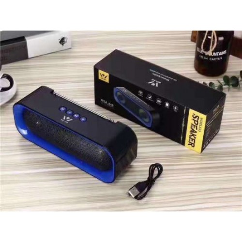 WSA-849 Φορητό ασύρματο ηχείο Bluetooth LED 10W TF-USB-FM-AUX-Handsfree