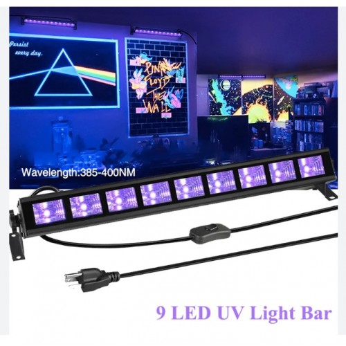 UV9 μπάρα φωτισμού LED Blacklight 9x3W EFE 42cm