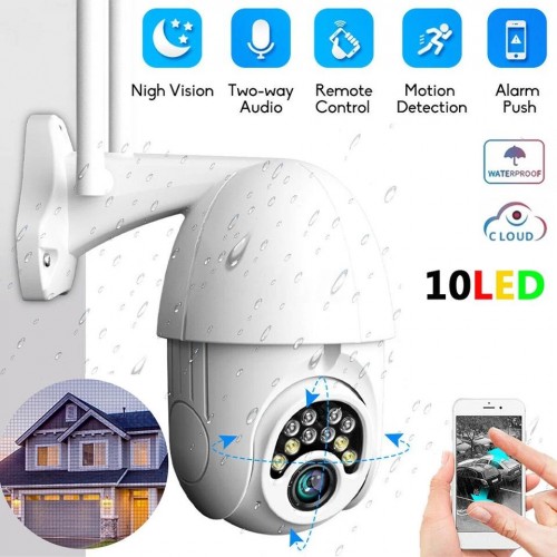 V380 Q10 10 led 1080P WIFI IP κάμεραΑσύρματη εξωτερική Αδιάβροχη CCTV HD IR 2mp