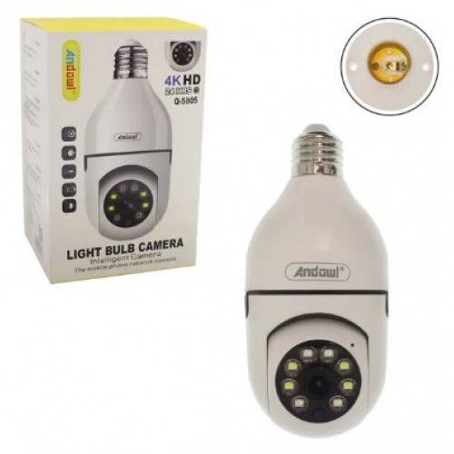 WIFI κάμερα με ντουί Ε27 Andowl Q-S805 Ασύρματη σύνδεση με κινητό