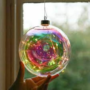 ΧΡΙΣΤΟΥΓΕΝΝΙΑΤΙΚΕΣ ΜΠΑΛΕΣ 15CM LED ΠΟΛΥΧΡΩΜΕΣ