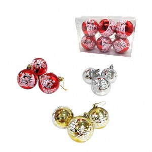 Σετ Χριστουγεννιάτικες Μπάλες 6τμχ