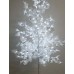 Διακοσμητικό Λευκά φύλλα Φωτιζόμενο Άσπρα LED Χριστουγεννιάτικο Δέντρο 1.20μ.