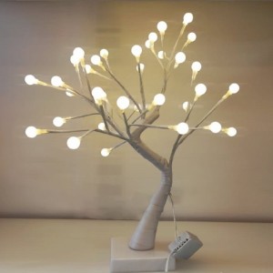 Χριστουγεννιάτικο διακοσμητικό φωτιζόμενο δεντράκι LED 45cm 36 Λαμπάκια