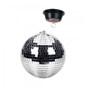 POULA30 Nτισκομπάλα Καθρέπτη Mirror Ball 30cm με μηχανισμό