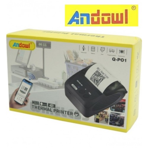 Andowl Q-P01 Εκτυπωτής Αποδείξεων Bluetooth