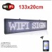 Ηλεκτρονική Πινακίδα Κυλιόμενη Επιγραφή LED WiFi Αδιάβροχη 133x20cm