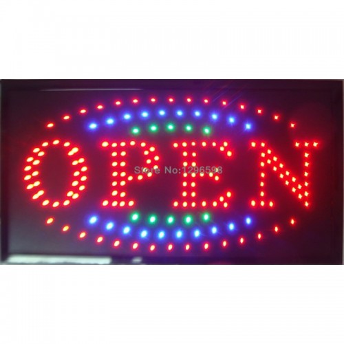Ηλεκτρονική επιγραφή LED μονής όψης 48x25 OPEN
