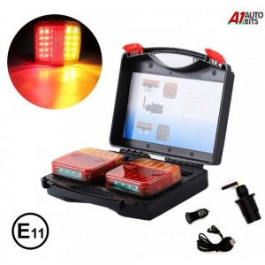 Ασύρματα επαναφορτιζόμενα φώτα τρέιλερ 12v/24v Πολυλειτουργικά