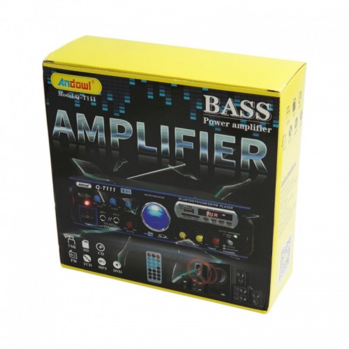 Q-T111 ΕΝΙΣΧΥΤΗΣ HOME CINEMA BASS AMPLIFIER 160W LCD-FM RADIO 