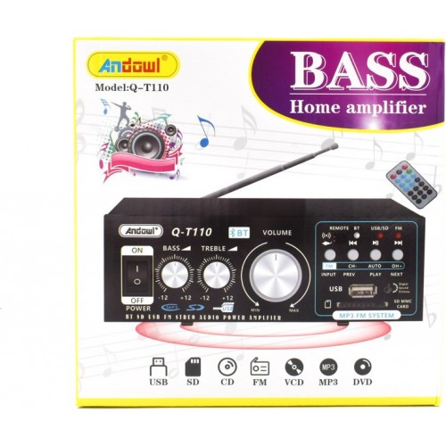 ΡΑΔΙΟΕΝΙΣΧΥΤΗΣ STEREO KARAOKE USB/SD/BLUETOOTH/FM/DVD-ΤΗΛΕΧΕΙΡΙΣΤΗΡΙΟ