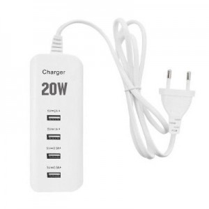 Φορτιστής Ρεύματος με 4 εξόδους USB 5V 2A & 1A