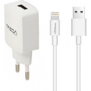 Φορτιστής TREQA Fast Charger CS-220 18W για iphone (Άσπρο-Μαύρο)