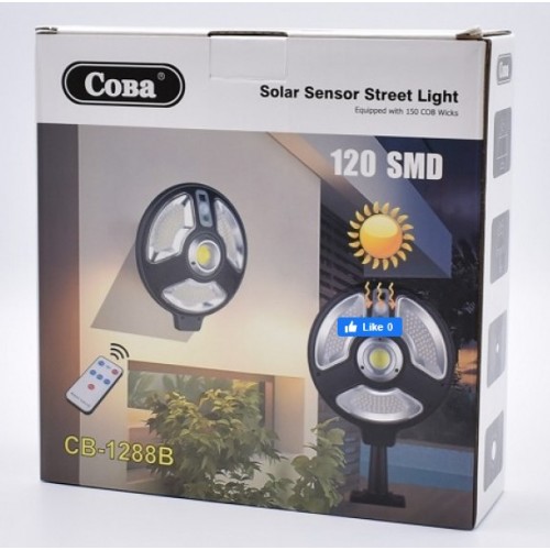 Σετ 3 x λάμπα ηλιακής φόρτισης 120xSMD LED CB-1288B