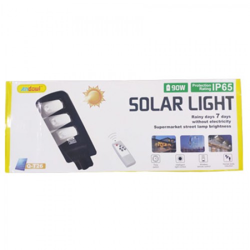 ΗΛΙΑΚΟΣ ΠΡΟΒΟΛΕΑΣ ΔΡΟΜΟΥ LED 90W ΜΕ ΑΝΙΧΝΕΥΣΗ ΚΙΝΗΣΗΣ Q-T26