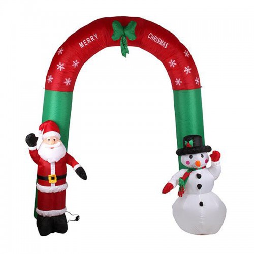 SANTA ΑΨΙΔΑ φουσκωτή πόρτα Χριστουγεννιάτικη για υπαίθριες διακοσμήσεις 2.40x2.40 