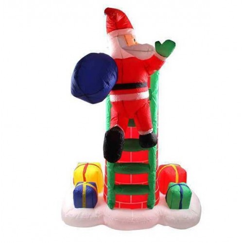 Φουσκωτός Άγιος Βασίλης με Σκάλα 3m Εξωτερικού χώρου