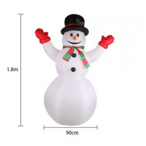 LED Χριστουγεννιάτικο χιονάνθρωπος  LED/230V IP44 1.80m Διακοσμητικός