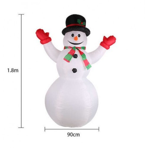 LED Χριστουγεννιάτικο χιονάνθρωπος  LED/230V IP44 1.80m Διακοσμητικός
