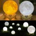  Ανάγλυφο Φωτιστικό Αφής 3D Φεγγάρι Moon Light LED με 5 Αποχρώσεις