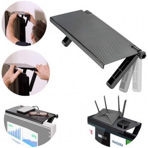 Βάση στήριξης για υπολογιστή-τηλεόραση επίπεδης οθόνης (Μαύρο) 33x16