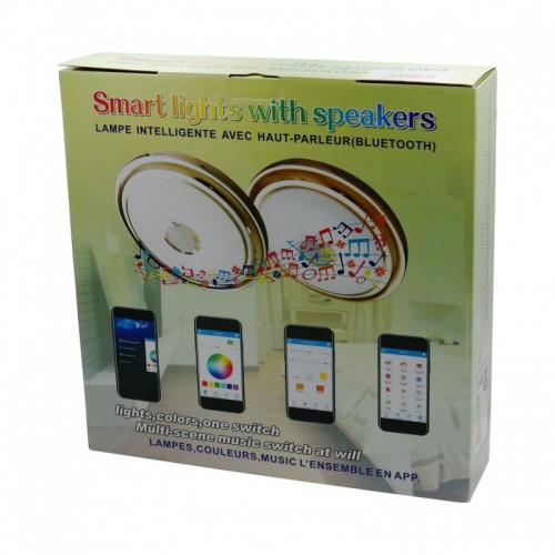 ΛΑΜΠΑ ΟΡΟΦΗΣ RGB LED & ΗΧΕΙΟ 2 ΣΕ 1 PS-02108