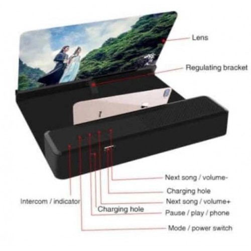 BLUETOOTH MUSIC ΜΕΓΕΘΥΝΤΗΣ ΟΘΟΝΗΣ ΚΙΝΗΤΟΥ ANDOWL Q-T93