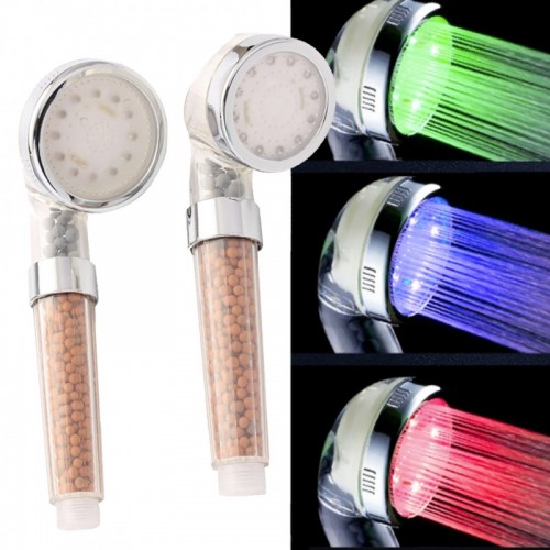 Τηλέφωνο ντους spa με φωτισμό LED και φίλτρο αρνητικών ιόντων